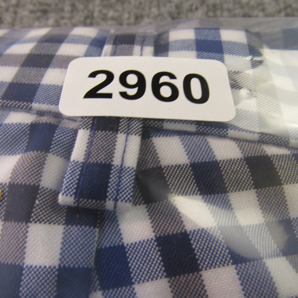 IZOD Golf Pants Mens 38x32 Blue Black Gingham Check Performance Retro Old Money - Picture 11 of 11